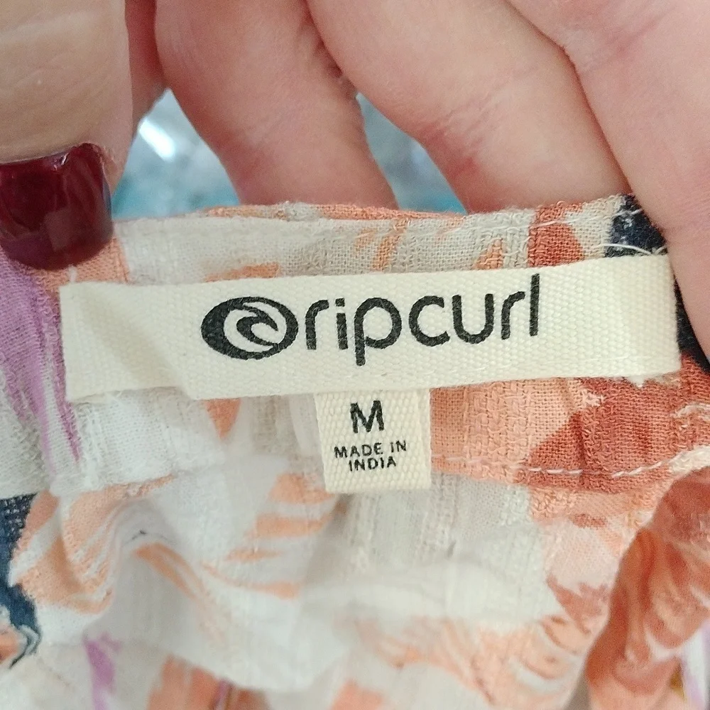 Rip Curl Super Bloom Kimono, Peach Multi, Medium - Picture 4 of 6